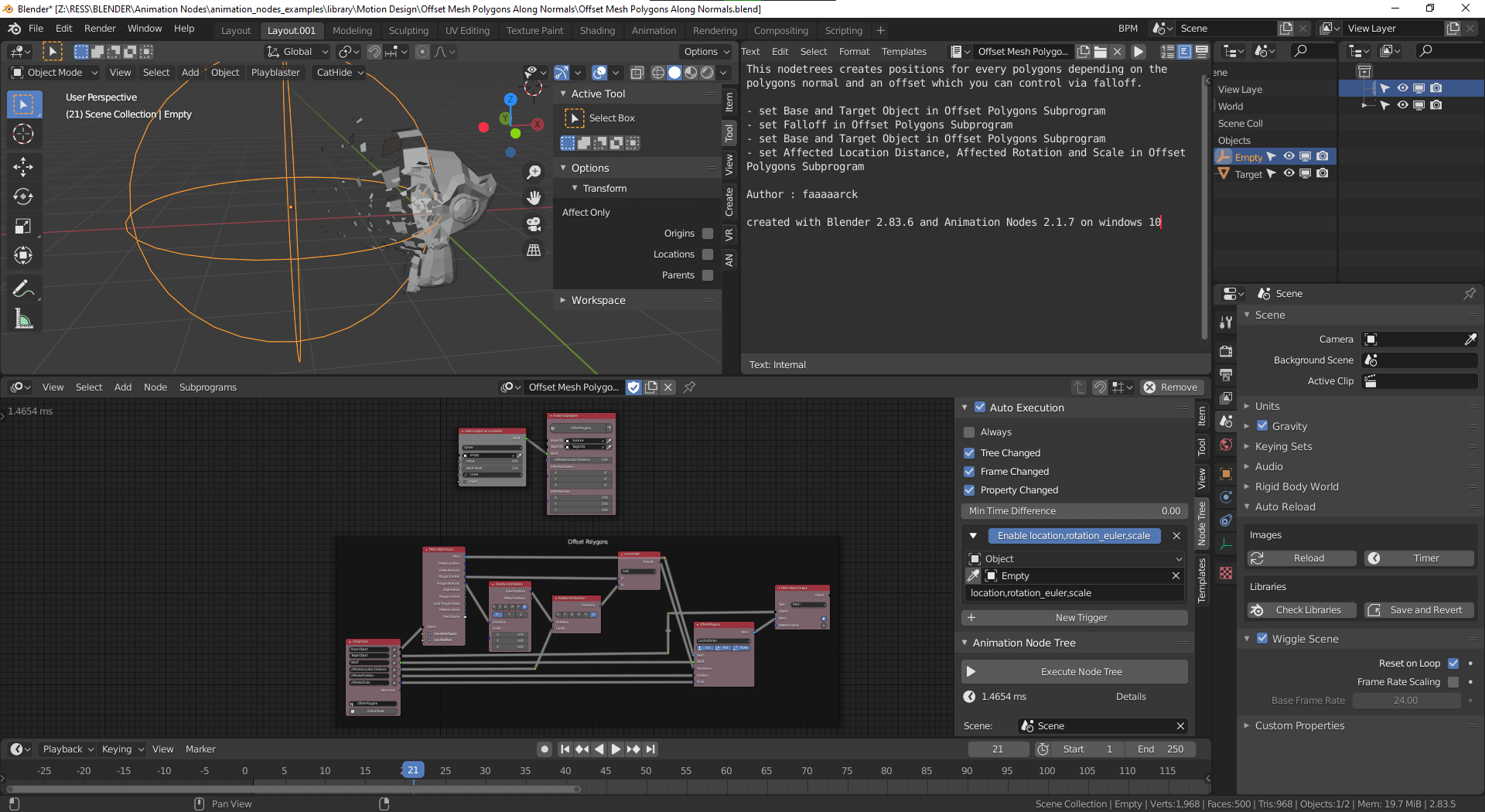 Animation Nodes templates/examples library Page 2 Tutorials, Tips